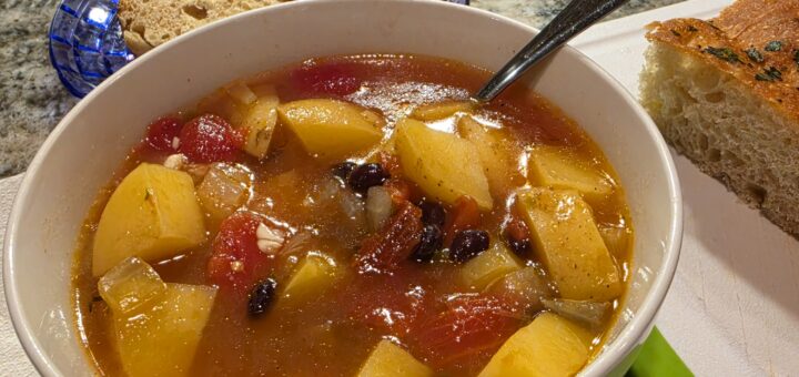 Potato tortilla soup