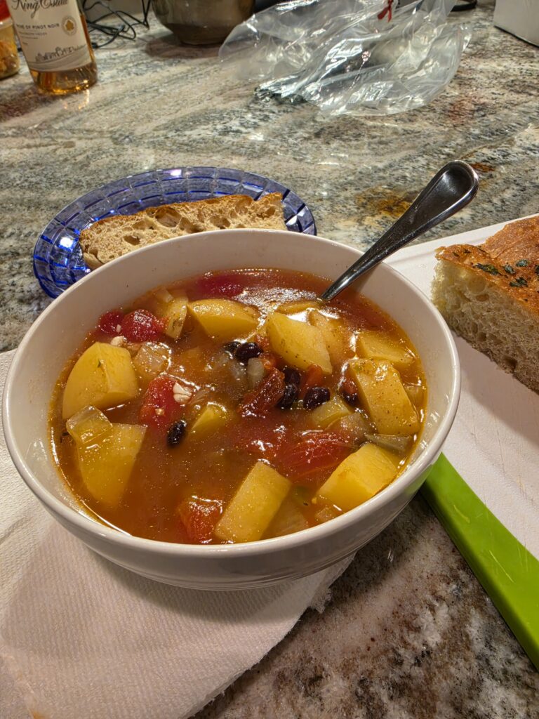 Potato tortilla soup