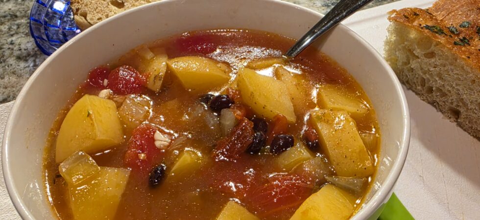 Potato tortilla soup